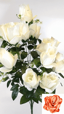 Искусственные цветы Букет Роз, 10 голов, 700 мм